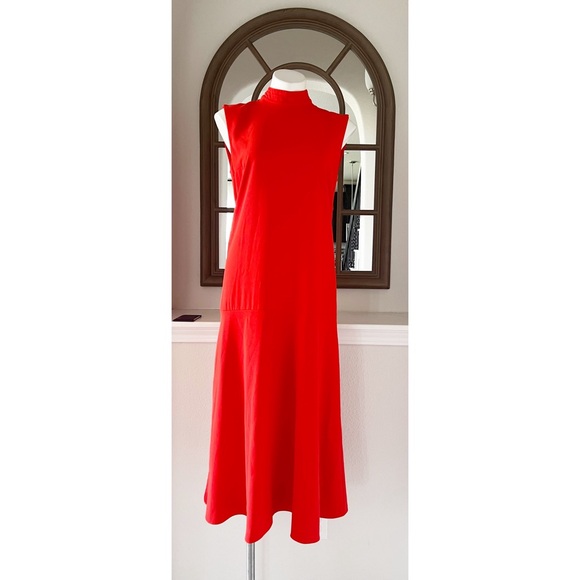 Victoria Beckham Back Tie Midi Shift Dress, Size UK12, US8 EXCELLENT! - Picture 7 of 16